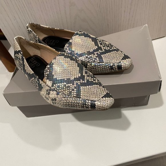 New in box Franco Sarto Womens Balica Loafers in Animal Print, Size 5.5 - Picture 1 of 4